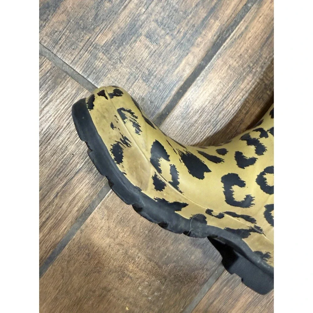Hunter Kids Original Tall Leopard Print Rain Boots G5/B4 Rubber